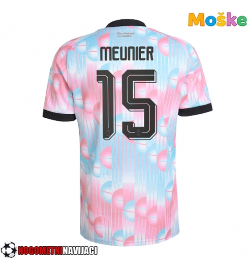 Moške Nogometnih dresov Belgija Thomas Meunier #15 Gostujoči SP 2026 Kratki rokavi Moške Nogometnih dresov Belgija Thomas Meunier #15 Gostujoči SP 2026 Kratki rokavi